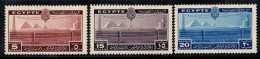 Égypte 1938 Mi. 244-246 Neuf * MH 100% Congrès Des Télécommunications - Nuevos