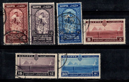 Égypte 1938 Mi. 241-246 Oblitéré 100% Congrès Des Télécommunications, Coton - Used Stamps