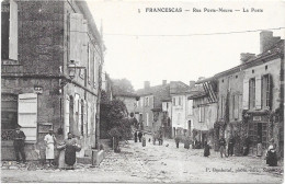 47 - FRANCESCAS - Rue Porte Neuve, La Poste - Animée - Sonstige & Ohne Zuordnung