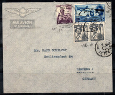 Égypte 1933-34 Enveloppe 80% Oblitéré Poste Aérienne Bamberg, Allemagne - Covers & Documents