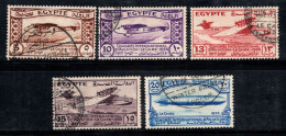 Égypte 1933 Mi. 186-190 Oblitéré 100% Congrès International De L'aviation, Le Caire - Gebruikt