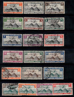 Égypte 1933 Mi. 164-175,177-183 Oblitéré 100% Poste Aérienne PYRAMIDES Planes - Airmail