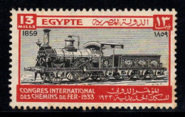 Égypte 1933 Mi. 161 Neuf ** 40% 13 M, Locomotive, Chemin De Fer - Neufs