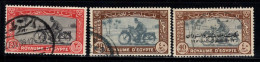 Égypte 1929-52 Mi. 143, 278,374 Oblitéré 100% Exprés Motocycliste - Oblitérés