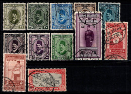 Égypte 1927-29 Oblitéré 100% Roi Fouad, Le Caire, Motocycliste - Used Stamps