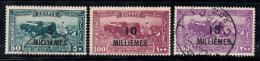Égypte 1926 Mi. 105-107 Oblitéré 100% Surimprimé MILLIÈMES - Gebruikt
