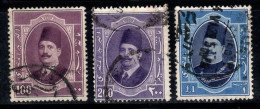 Égypte 1923 Mi. 91-93 Oblitéré 100% Roi Fouad I - Used Stamps