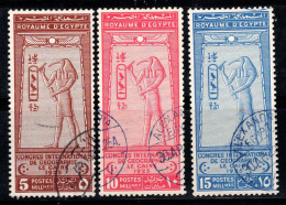 Égypte 1925 Mi. 94-96 Oblitéré 100% Dio Thot, Le Caire - Used Stamps