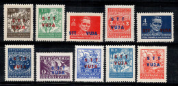 Trieste B 1949 Sass. 7-16 Neuf ** 100% Surimprimé Timbres De Yougoslavie - Nuovi