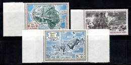 Territoire Antarctique Français TAAF 1989-90 Mi. 244,265,267 Neuf ** 100% Poste Aérienne Îles,Astrobal Voilier - Unused Stamps