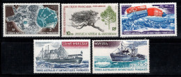 Territoire Antarctique Français TAAF 1980 Mi. 144,147,154-56 Neuf ** 100% Poste Aérienne Satellite,Mâts,Navires - Unused Stamps