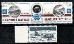 Territoire Antarctique Français TAAF 1983 Mi. 176-79 Neuf ** 100% Poste Aérienne Station Du Cap Horn, Recherche Polaire - Nuovi