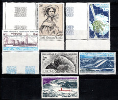 Territoire Antarctique Français TAAF 1981 Mi. 160,162-66 Neuf ** 100% Poste Aérienne Adele D.d'Urville,Satellite,Oiseau - Ungebraucht