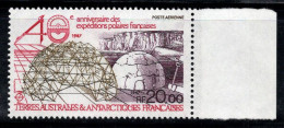 Territoire Antarctique Français TAAF 1987 Mi. 231 Neuf ** 100% Poste Aérienne 20.00 (Fr), Igloo, Dômes Géodésiques - Neufs