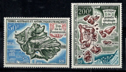 Territoire Antarctique Français TAAF 1970 Mi. 58-59 Neuf ** 100% Poste Aérienne Groupe D'îles - Unused Stamps
