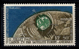 Territoire Antarctique Français TAAF 1962 Mi. 27 Neuf ** 100% Poste Aérienne 50 Fr, Telstar,Transmission - Nuovi