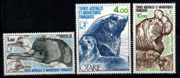 Territoire Antarctique Français TAAF 1979 Mi. 130-32 Neuf ** 100% Animaux De L'Antarctique - Ungebraucht