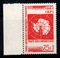 Territoire Antarctique Français TAAF 1971 Mi. 67 Neuf ** 100% 75 Fr, Carte De L'Antarctique - Unused Stamps