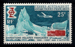 Territoire Antarctique Français TAAF 1969 Mi. 50 Neuf ** 100% 25 Fr, Recherche En Antarctique - Ongebruikt