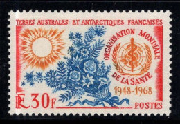 Territoire Antarctique Français TAAF 1968 Mi. 44 Neuf ** 100% 30 Fr, Santé,OMS - Nuevos