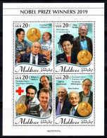 Maldives 2020 Mi. 8980-83 Mini Feuille 100% Neuf ** Lauréats Du Prix Nobel - Maldiven (1965-...)