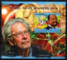 Sierra Leone 2019 Mi. Bl.1863 Bloc Feuillet 100% Neuf ** 50000 Le, Lauréats Du Prix Nobel - Sierra Leona (1961-...)