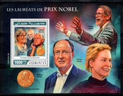 Djibouti 2019 Mi. Bl.1342 Bloc Feuillet 100% Neuf ** 1000 Fr, Prix Nobel - Djibouti (1977-...)