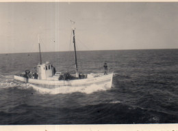 Photo Vintage Paris Snap Shop- Bateau Boat Mer Sea Saint Martin De Ré  - Bateaux