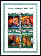 Togo 2017 Mi. 8780-83 Mini Feuille 100% Neuf ** Lauréats Du Prix Nobel - Togo (1960-...)