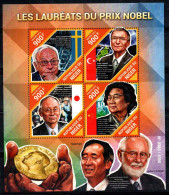 Niger 2015 Mi. 3942-45 Mini Feuille 100% Neuf ** Lauréats Du Prix Nobel - Niger (1960-...)