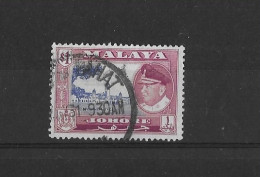 Malaya - Johore 1960 Used As 92/102 Kedah Inset Sultan Sir Ismail Sg 163 - Malesia (1964-...)