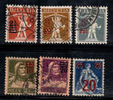 Suisse 1921 Mi. 156-161 Oblitéré 100% Surimprimé - Used Stamps