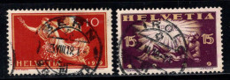 Suisse 1919 Mi. 147-148 Oblitéré 100% Paix - Used Stamps