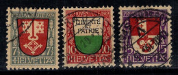 Suisse 1919 Mi. 149-151 Oblitéré 100% Pro Juventute, Armoiries - Usados