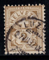 Suisse 1882 Mi. 45 Oblitéré 100% Signé Croix, Armoiries, 2 C - Used Stamps