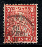 Suisse 1862 Mi. 25 Oblitéré 100% Siège Helvetia, 30 C - Used Stamps