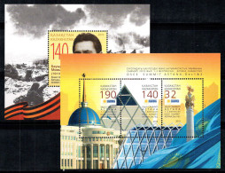 Kazakhstan 2010 Mi. Bl. 41-42 Bloc Feuillet 100% Neuf ** Momyshuly, OSZE - Kazakhstan