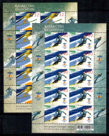 Kazakhstan 2010 Mi. 671-672 Mini Feuille 100% Neuf ** Jeux Olympiques - Kazakhstan