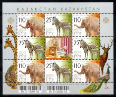 Kazakhstan 2007 Mi. 588-589 Mini Feuille 100% Neuf ** Zoo, Animaux - Kasachstan