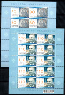 Kazakhstan 2007 Mi. 577-578 Mini Feuille 100% Neuf ** Cosmonautes, Célébrités - Kazakistan