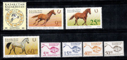 Kazakhstan 2002 Mi. 362-369 Neuf ** 100% Chevaux, Faune - Kazachstan