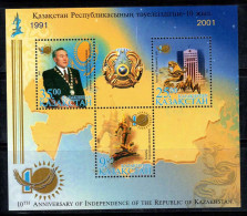 Kazakhstan 2001 Mi. Bl. 23 Bloc Feuillet 100% Neuf ** Indépendance - Kazajstán