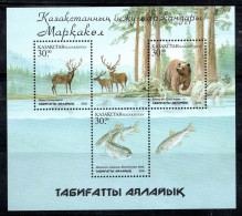 Kazakhstan 2001 Mi. Bl. 20 Bloc Feuillet 100% Neuf ** Faune, Animaux - Kazakhstan