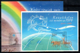 Kazakhstan 1999 Mi. Bl. 15-16 Bloc Feuillet 100% Neuf ** Protection De La Vie, UPU - Kasachstan