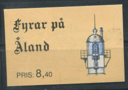 Îles Åland 1992 Mi. 57-60 Carnet 100% Neuf ** Les Phares, 2.10 (m)... - Aland
