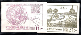 Suède 1986 Mi. 1372-75,1376-77 Carnet 100% Neuf ** Sauvagine, Philatélie - 1981-..
