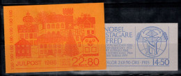 Suède 1986 Mi. 1409-12,1413-17 Carnet 100% Neuf ** Noël, Prix Nobel De La Paix - 1981-..