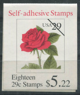 ÉTATS-UNIS 1993 Mi. 2394 Carnet 100% Neuf ** Fleurs, La Rose, 29 (C)... - 1981-...