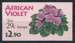 ÉTATS-UNIS 1993 Mi. 2404 Carnet 100% Neuf ** Fleurs, Violette Africaine - 3. 1981-...