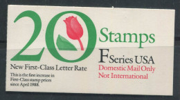 ÉTATS-UNIS 1991 Mi. 2116 Carnet 100% Neuf ** Fleurs,Tulipes - 3. 1981-...